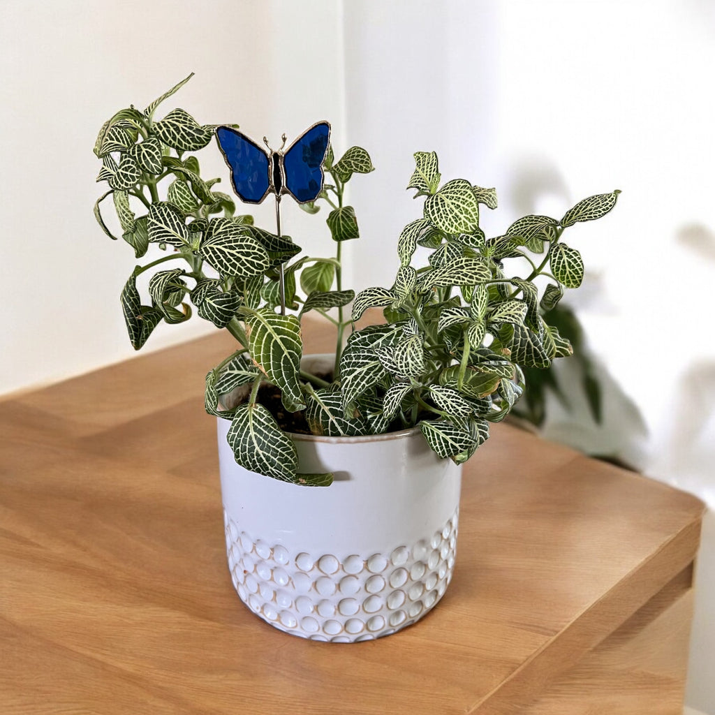 Holiday Mini Plant Stake- Blue Butterfly