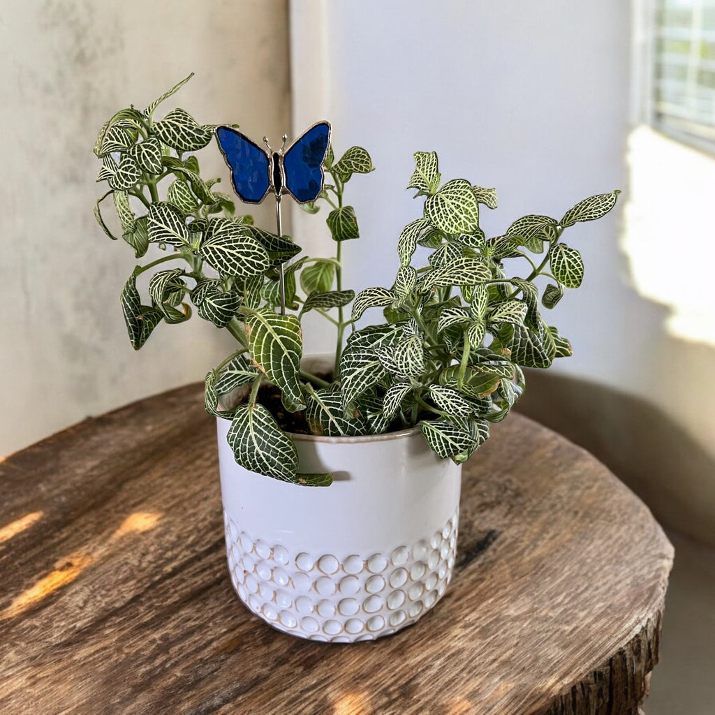 Holiday Mini Plant Stake- Blue Butterfly