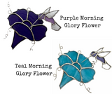 Glass Cover- Morning Glory Flower