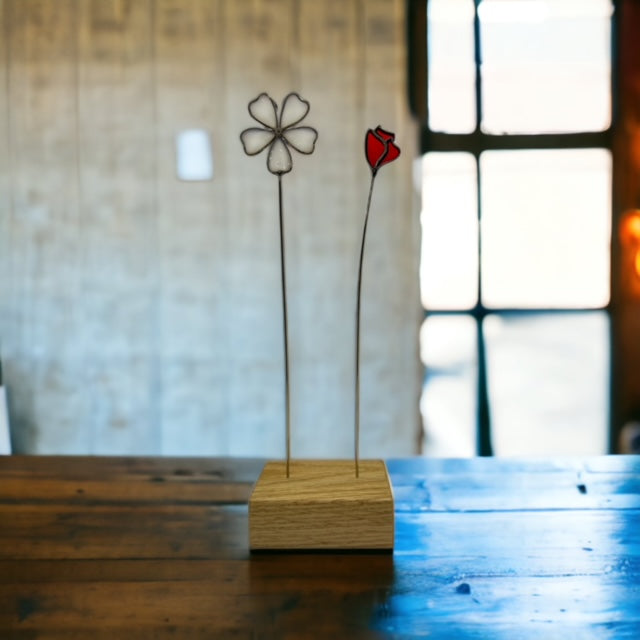 Wooden Rectangle Stand (1 and 2 holes)