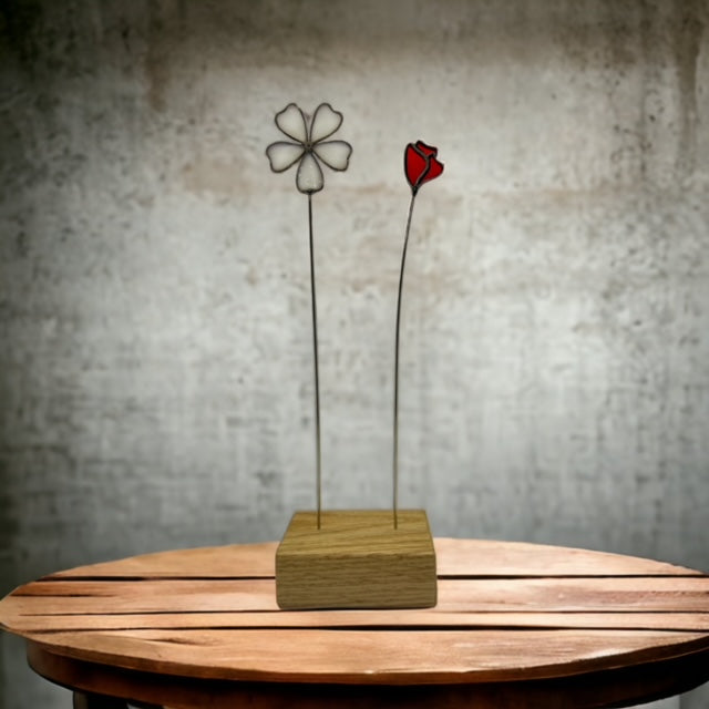 Wooden Rectangle Stand (1 and 2 holes)