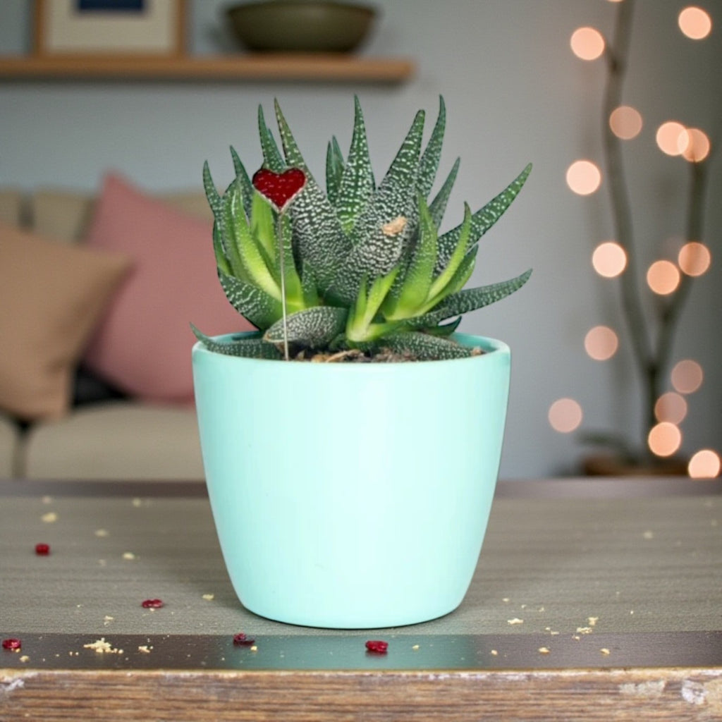 Holiday Mini Plant Stake- HEART (RED)