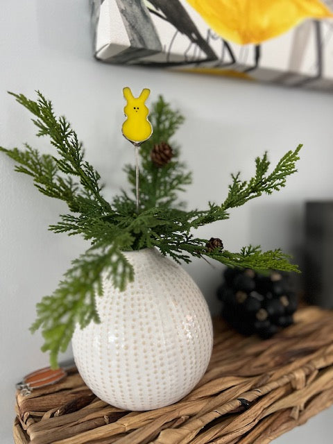 Holiday Mini Plant Stake- Easter Yellow PEEP