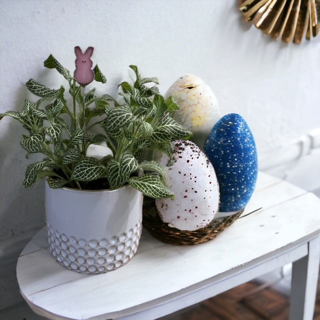 Holiday Mini Plant Stake- Easter Pink PEEP