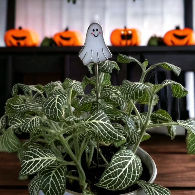 Holiday Mini Plant Stake- Ghost
