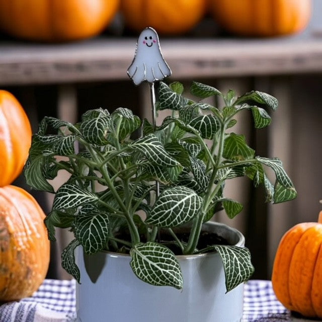 Holiday Mini Plant Stake- Ghost
