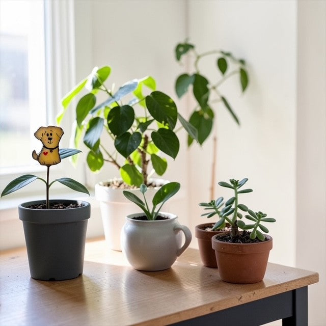 Mini Plant Stake- Adorable Puppy