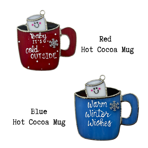 Glass Cover- Hot Cocoa Mugs