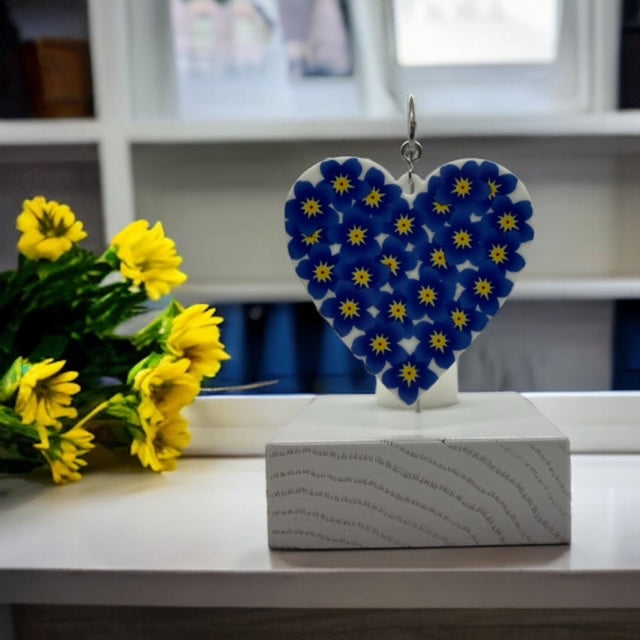 Glass Cover- Forget Me Not Heart