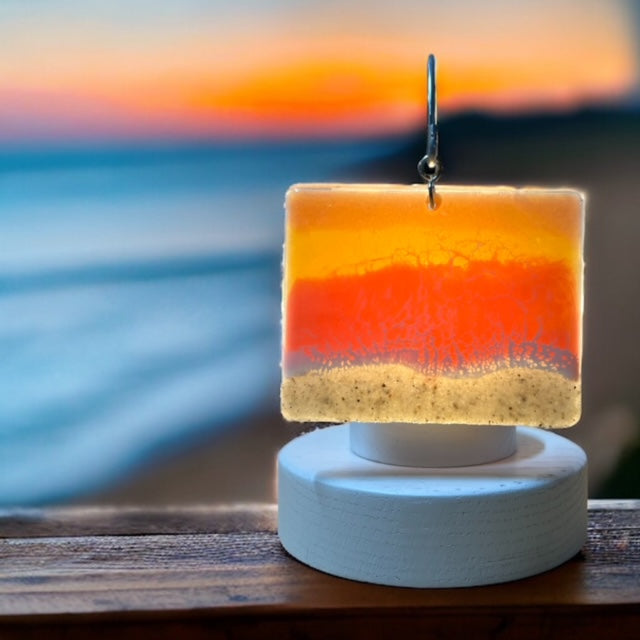 Glass Cover- Beach Wave Sunset