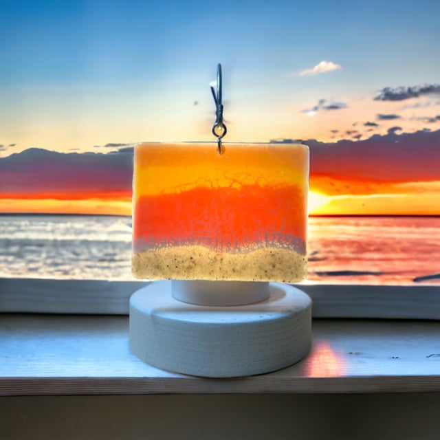 Glass Cover- Beach Wave Sunset