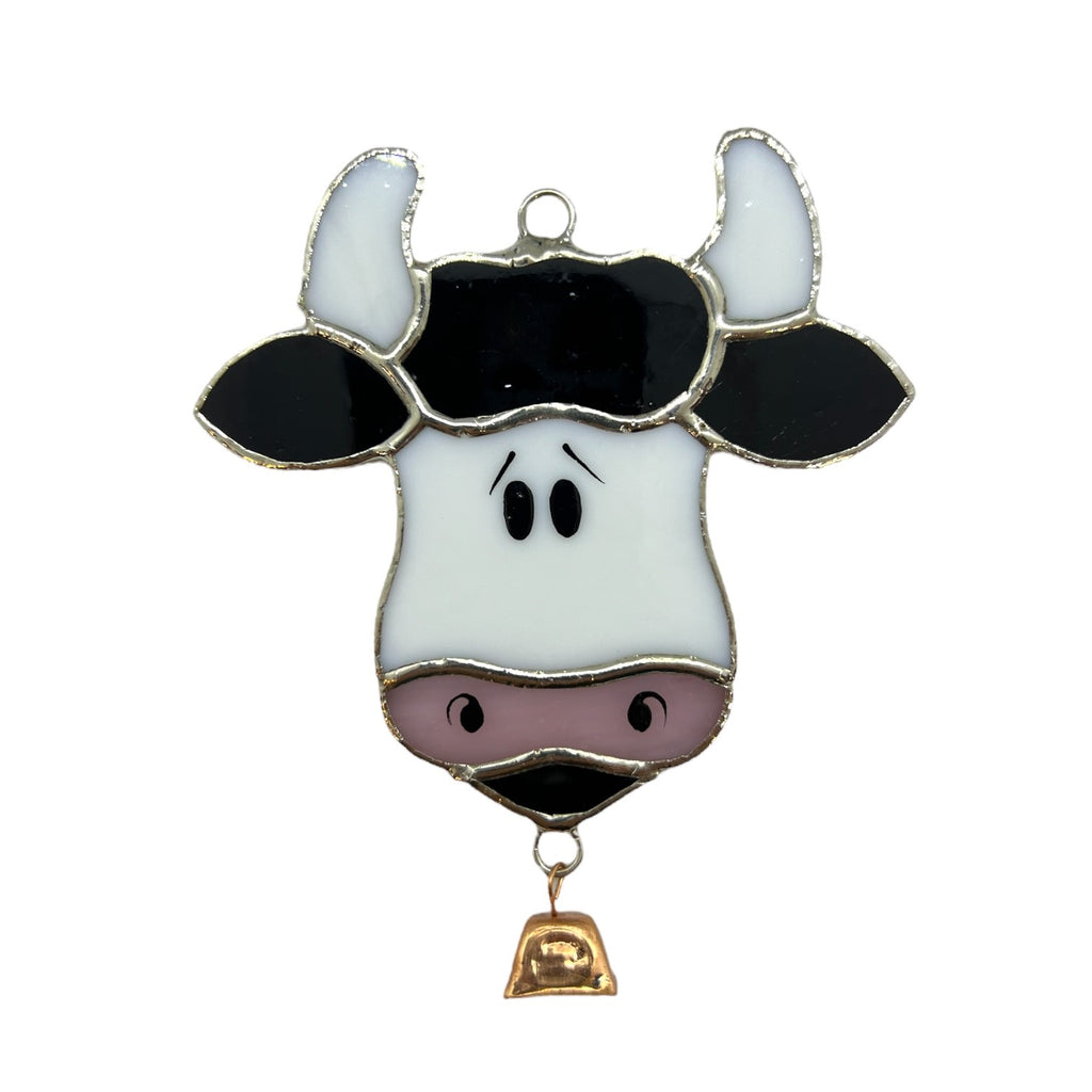 Glass Cover- Cow with Bell