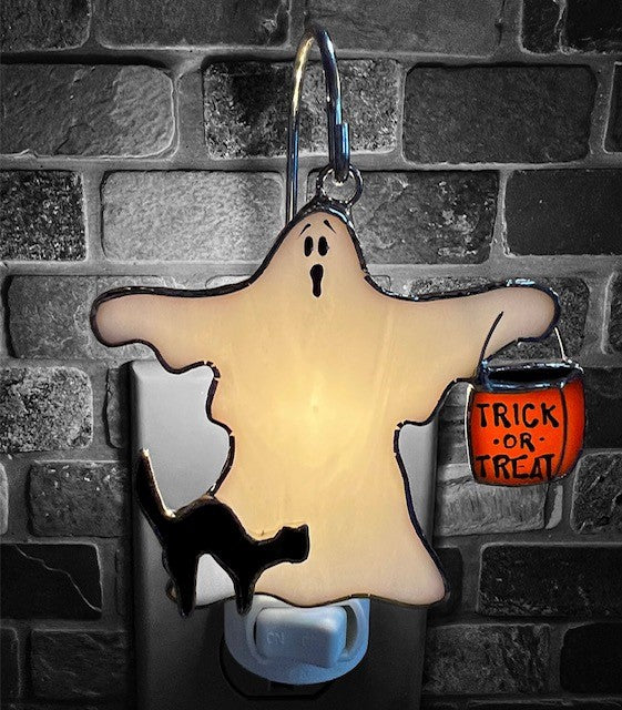 Glass Cover- Trick-or-Treat Ghost