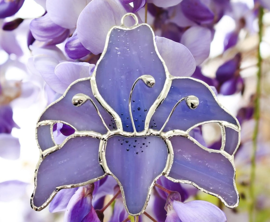 Glass Cover- Lily Flower