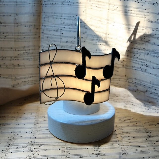 Glass Cover- Music Notes