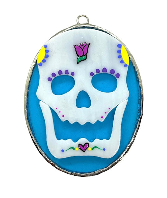 Glass Cover- Sugar Skull/Day of the Dead