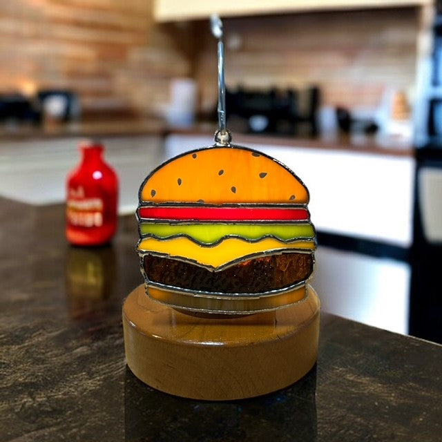 Glass Cover- Cheeseburger BBQ