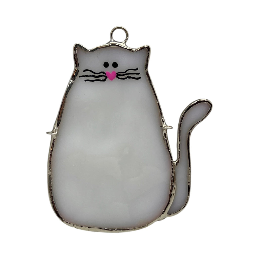 Glass Cover- Cat with 3 Interchangeable Seasonal Swags (Coming Soon)