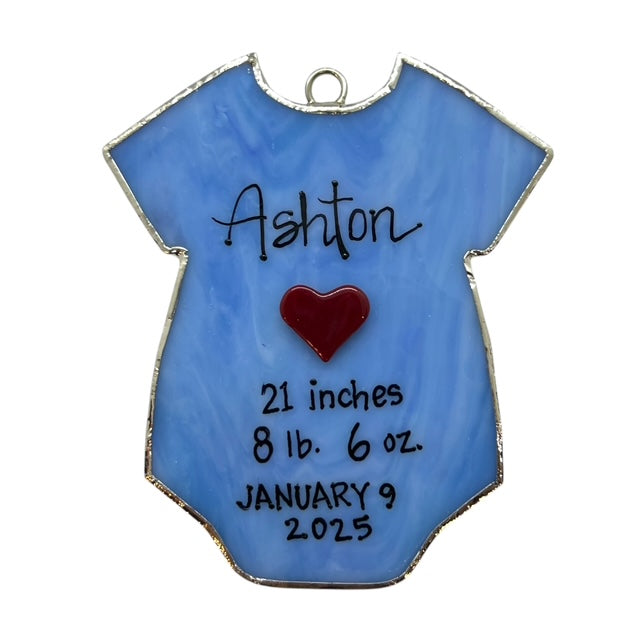 Glass Cover- Baby Boy Onesie (Dinosaur, Bumble Bee, Baseball)