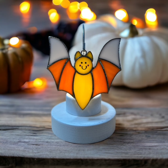 Glass Cover- Candy Corn BAT