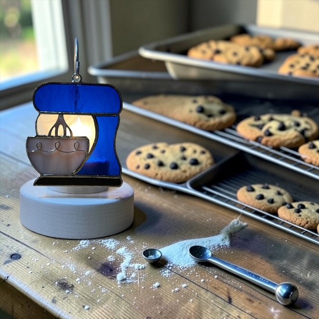 Glass Cover- Kitchen Mixer BLUE