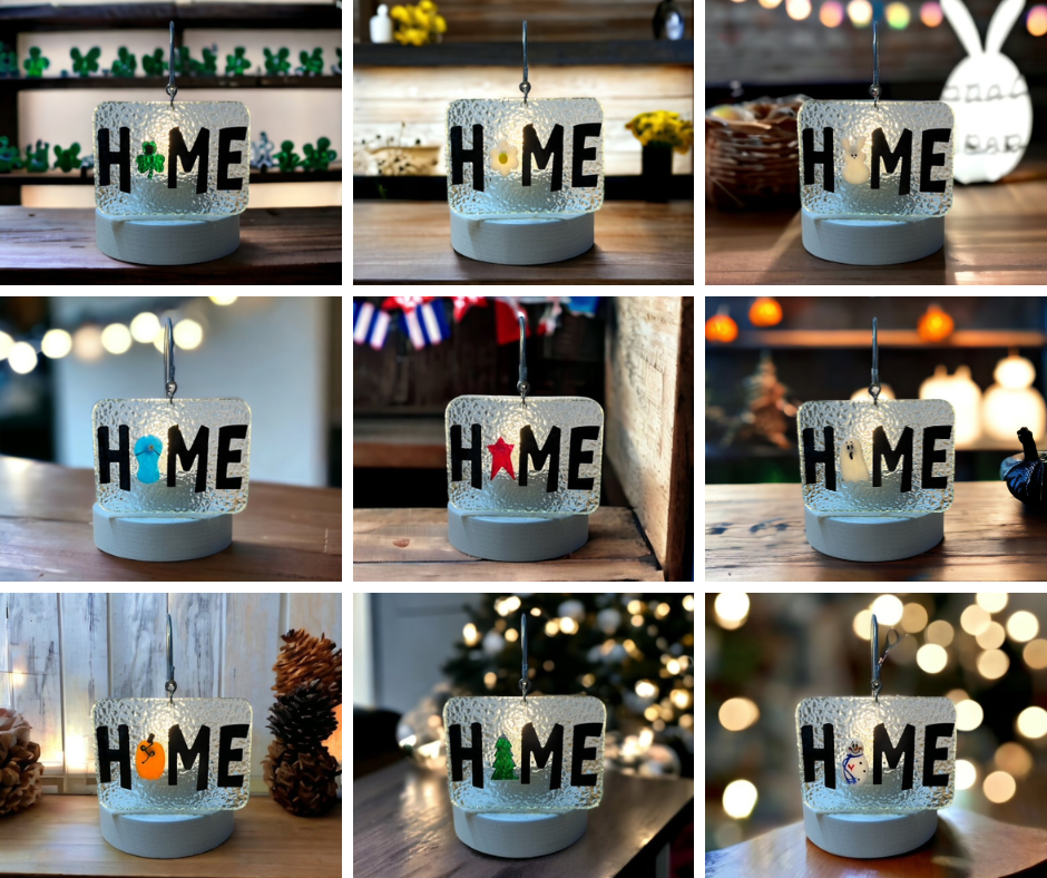 Glass Cover- HOME Sign Swappables (9 pc)