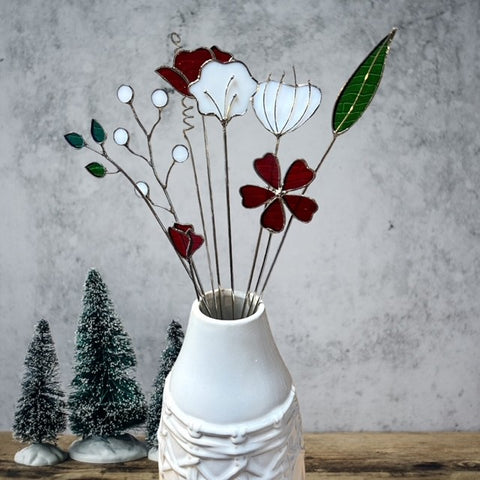 Wildflower Set : Christmas Bouquet (Flowers/Colors may Vary)