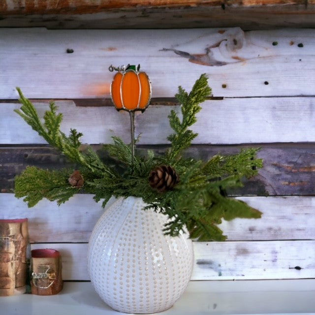 Holiday Mini Plant Stake- PUMPKIN
