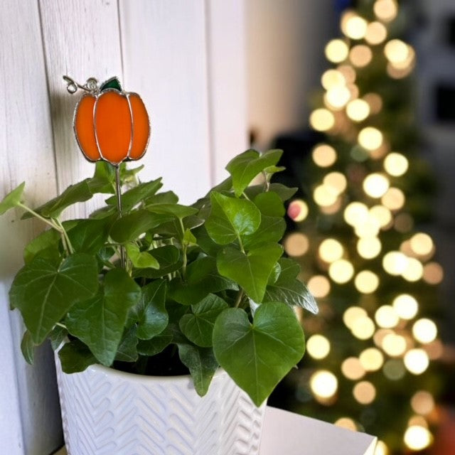 Holiday Mini Plant Stake- PUMPKIN