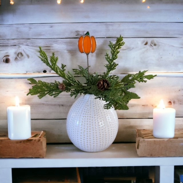 Holiday Mini Plant Stake- PUMPKIN