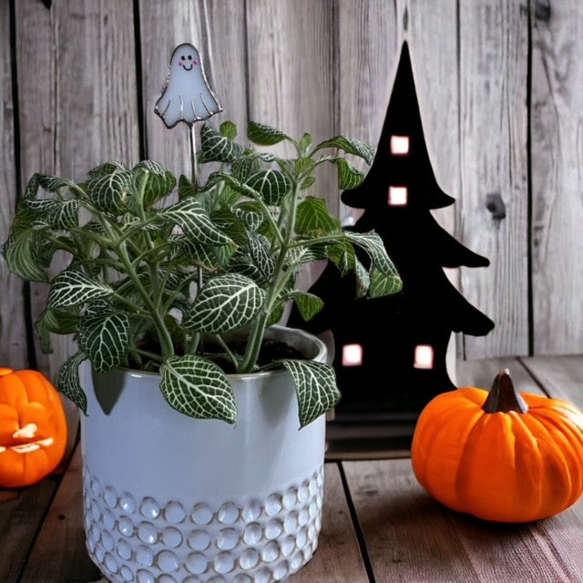 Holiday Mini Plant Stake- Ghost