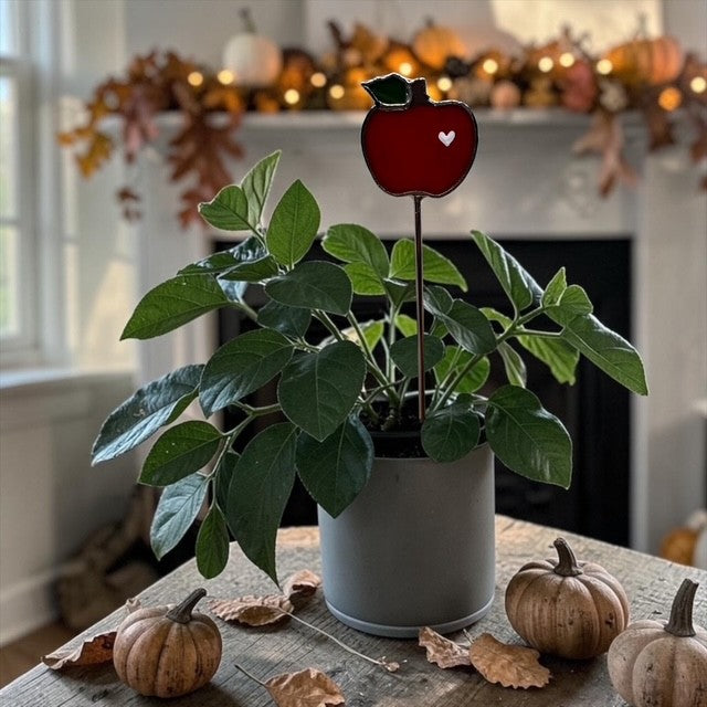 Mini Plant Stake- Apple