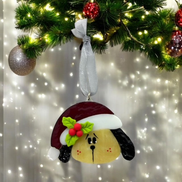 Swittle- Santa PAWS / Christmas Dog Ornament
