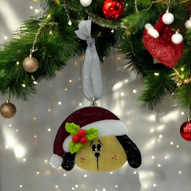 Swittle- Santa PAWS / Christmas Dog Ornament