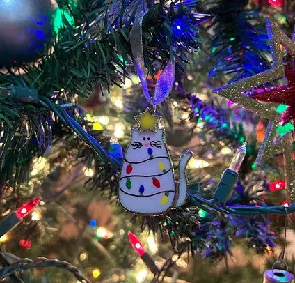 Swittle Christmas CAT Ornament "Meow-y Christmas"