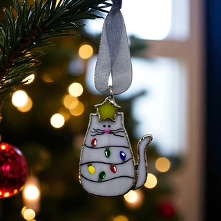 Swittle Christmas CAT Ornament "Meow-y Christmas"