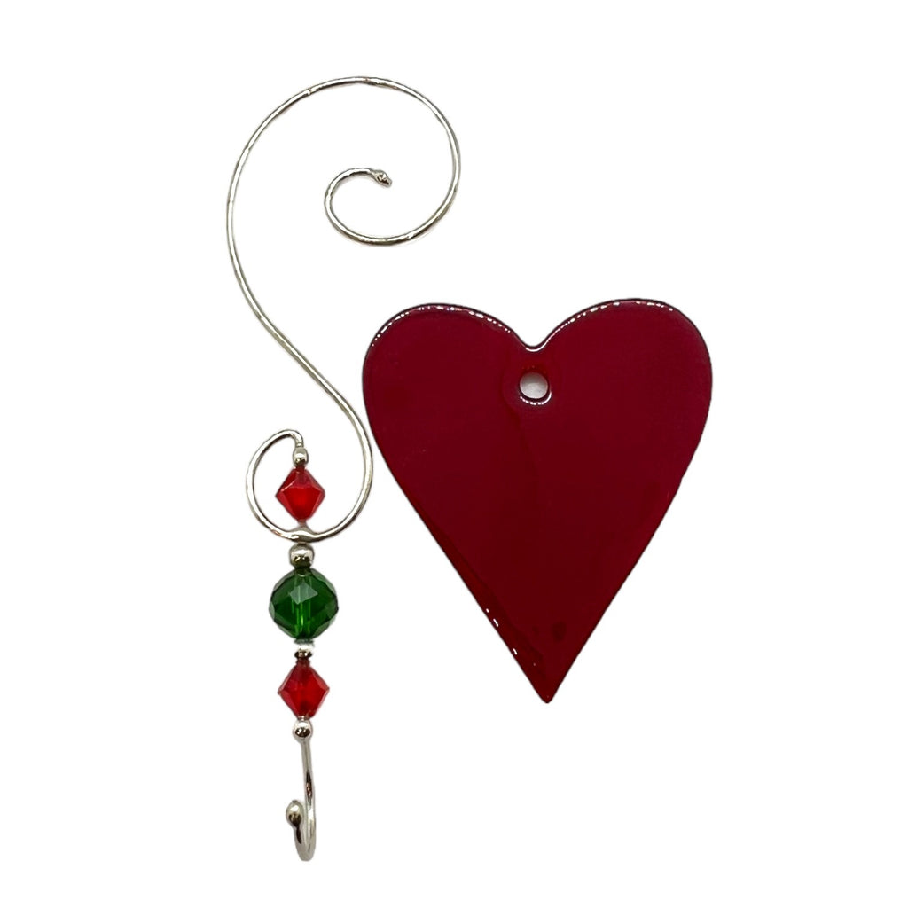 Swittle- Holiday Heart with Hook Ornament