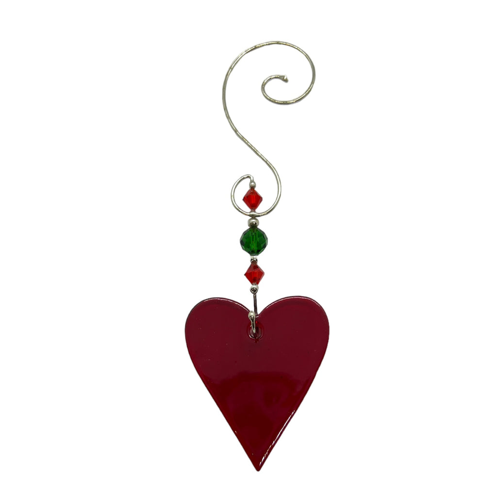 Swittle- Holiday Heart with Hook Ornament