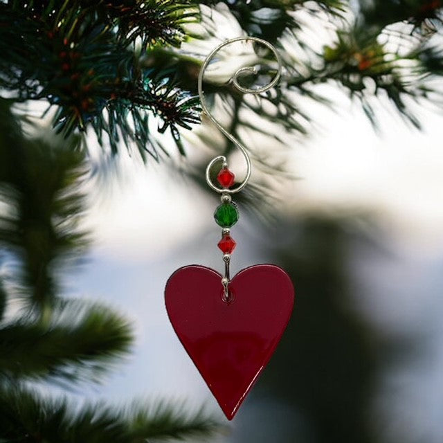 Swittle- Holiday Heart with Hook Ornament