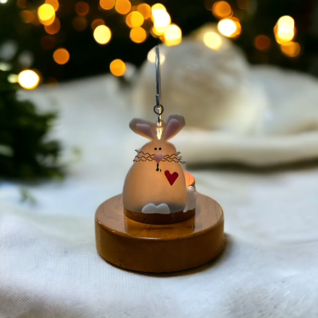 Glass Cover- Country Bunny