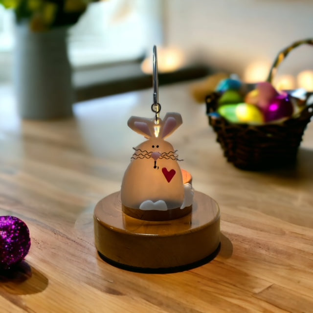 Glass Cover- Country Bunny