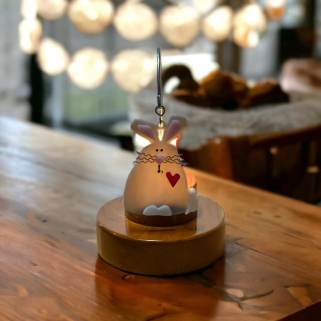 Glass Cover- Country Bunny