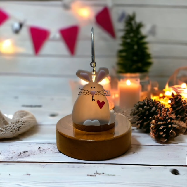 Glass Cover- Country Bunny