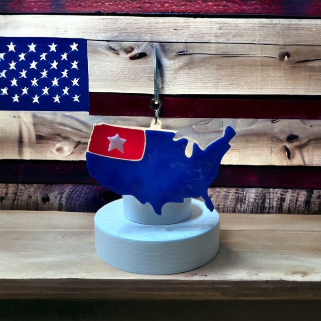 Glass Cover- USA BLUE