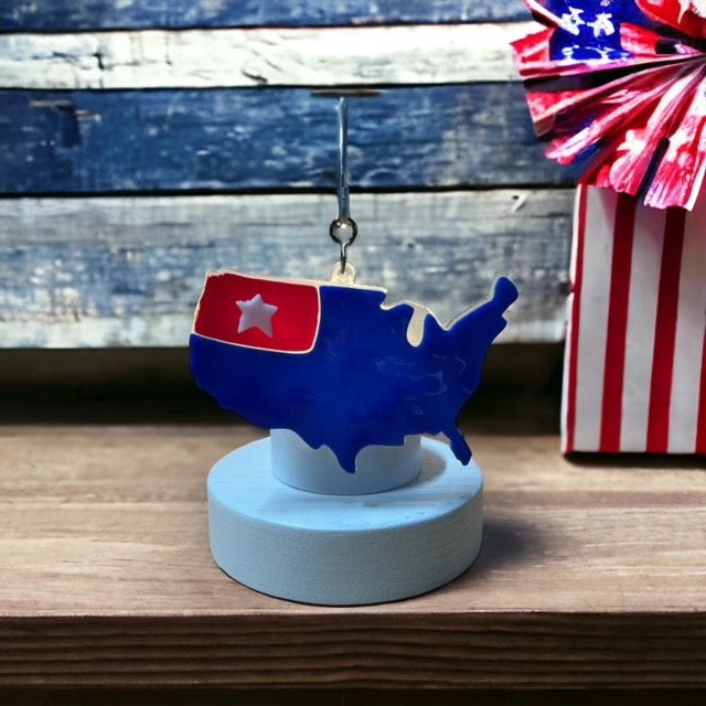 Glass Cover- USA BLUE