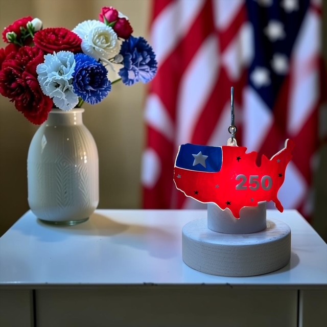 Glass Cover- USA RED 250th *Limited Design*