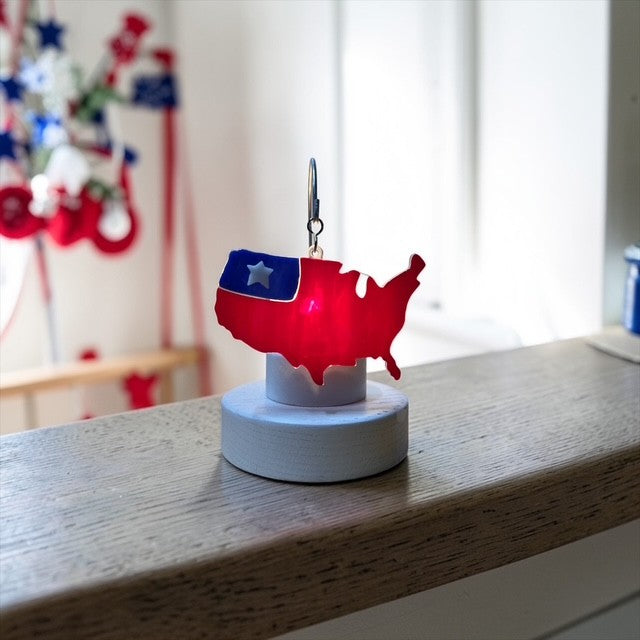 Glass Cover- USA RED