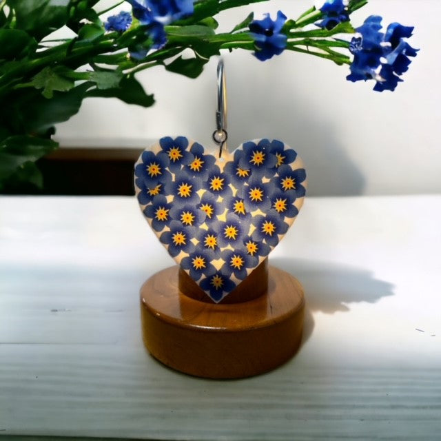 Glass Cover- Forget Me Not Heart