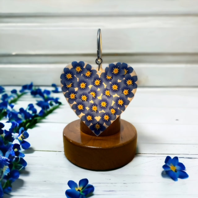 Glass Cover- Forget Me Not Heart