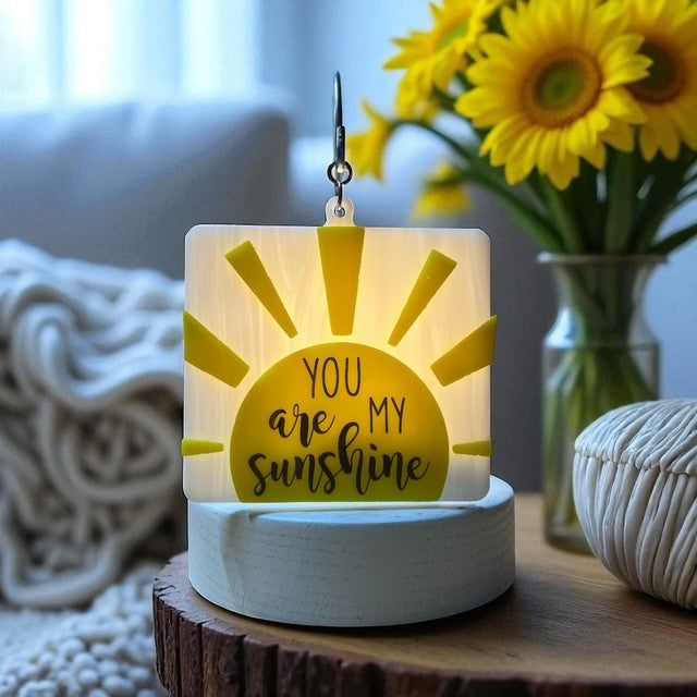 Glass Cover- Sun "You Are My Sunshine"